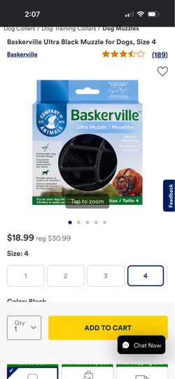 Baskerville dog muzzle size 4