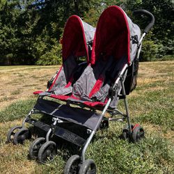Red Double Stroller 