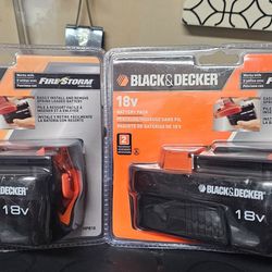 Black and Decker firestorm 18v battery
Part# HPB18 (2 packs)