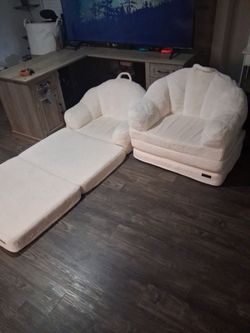 set of lounge chairs, organic cotton, heavy duty