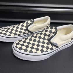 Vans Classic Slip-On Checkerboard Shoe Kids Size 3