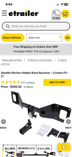 Tesla model 3 towing hitch receiver
