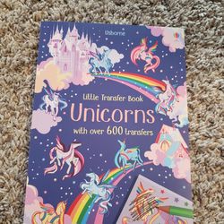 Usborne Little Transfer Book Unicorns 