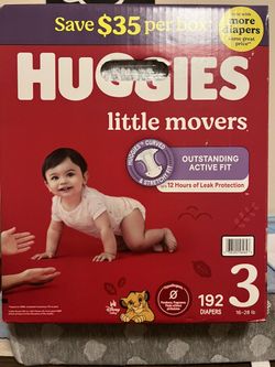 Huggies Little Movers Size 3 - 192 Count