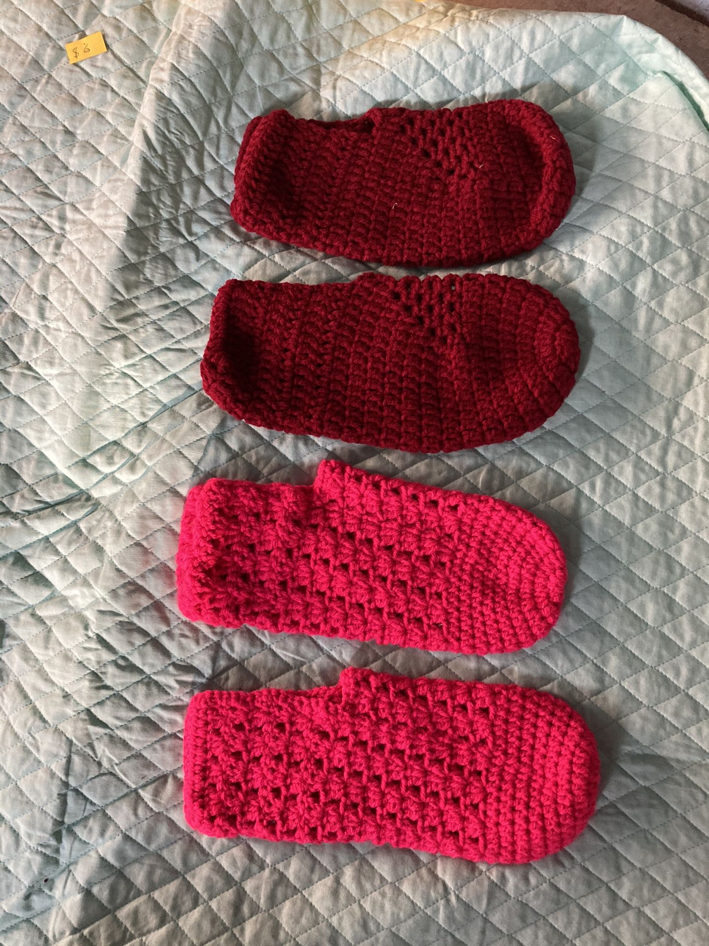 Pantuflas tejidas