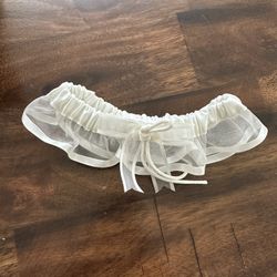 White Wedding Garter
