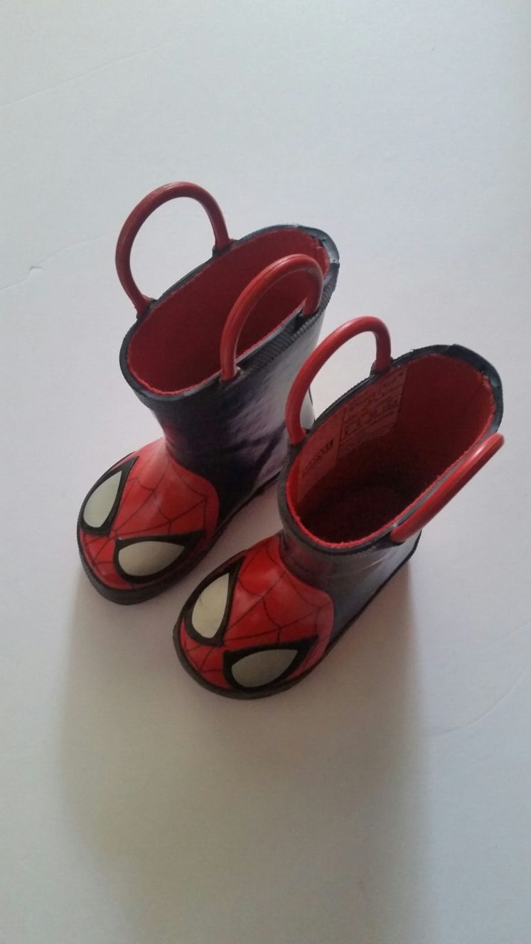 Spider-Man kids rain boots