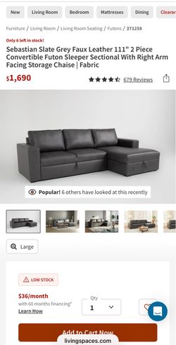 Living spaces sectional
