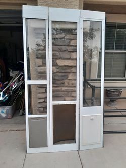 6ft Tall PetSafe Or Ideal Pet Dog Door Sliders $60-$65 each Doggy Door See All Photos Read Description