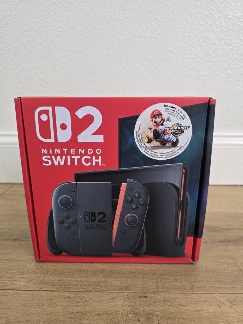 For Sale:
Brand New Still Sealed in Box Nintendo Switch 2 Mario Kart Bundle