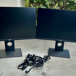 24” Monitors With Cables