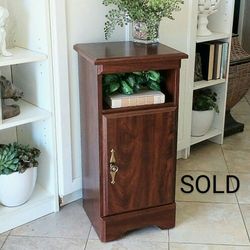 Storage Cabinet with Door & Shelf 28"x13"x12" - CASH ONLY - PICKUP ONLY -end table, side table, accent table, night stand