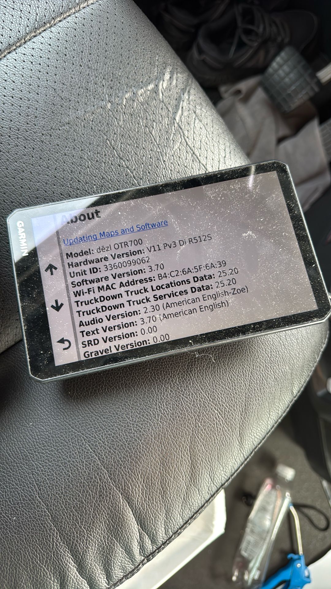 Garmin OTR700 Truck GPS Navigator