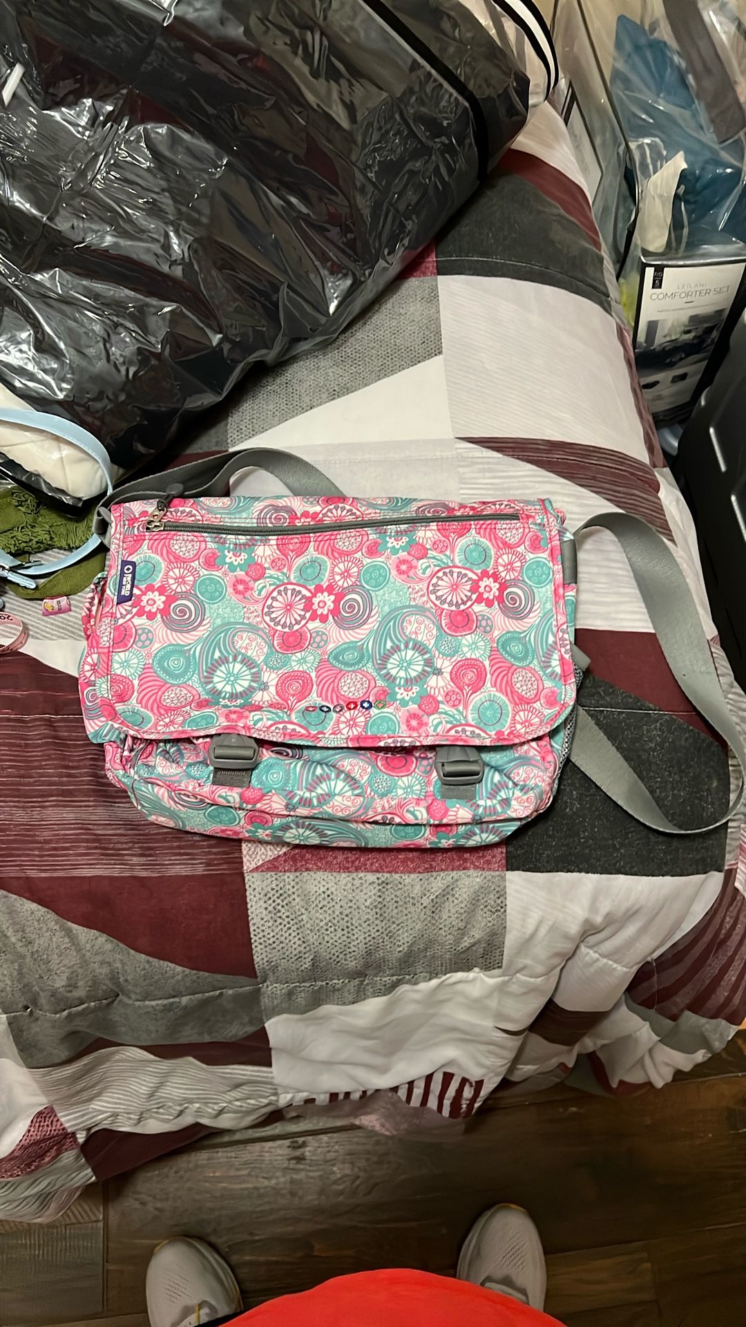 Pink Messenger Bag
