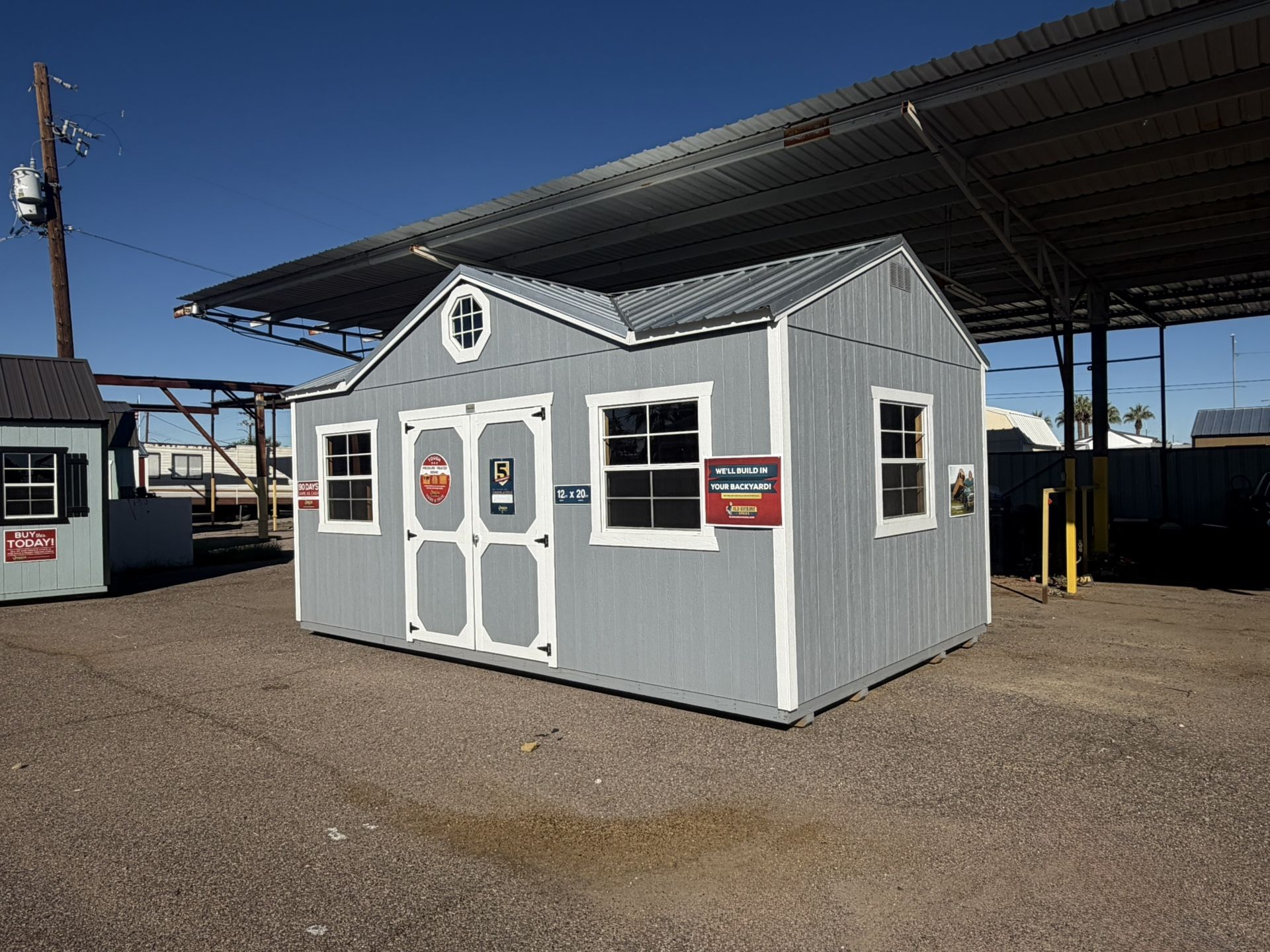 SAVE NOW! 12x20 Gable Shed 