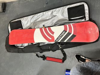 Burton Snowboard With Case And Bindings