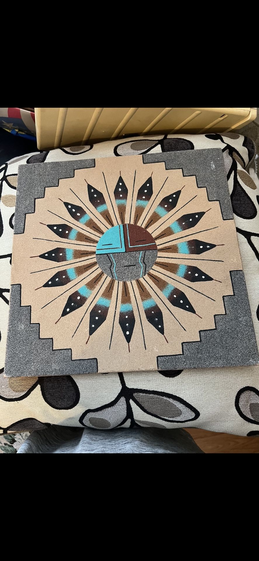 Vintage Navajo sand painting