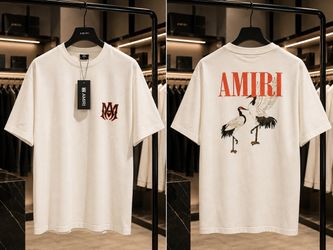 🔥 AMIRI Cream Crane T-Shirt – DEAL 3 FOR $100 🔥