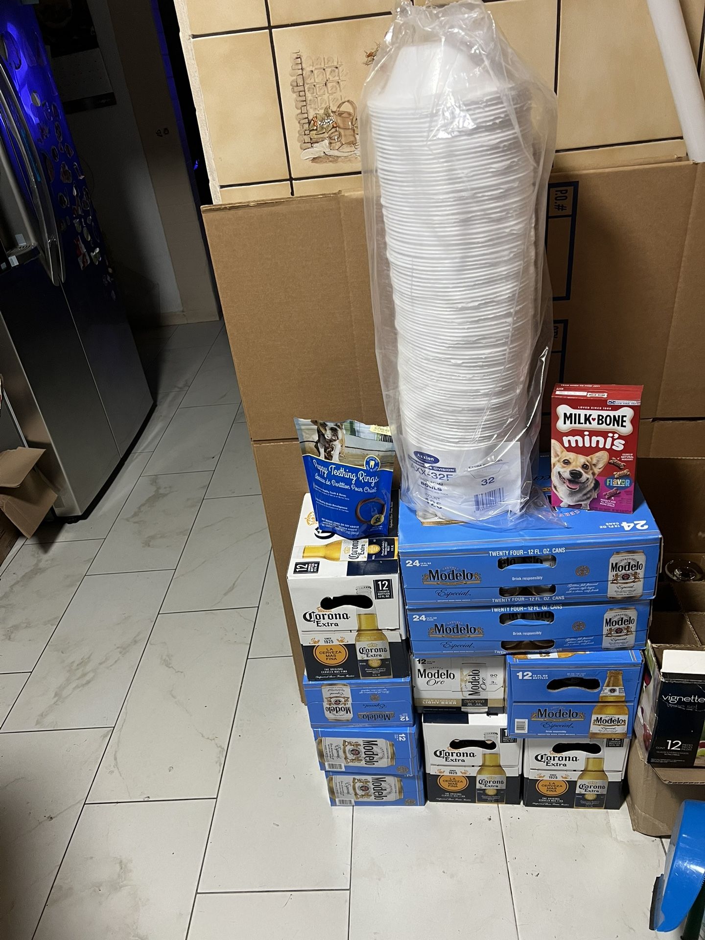 Blue And White Boxes