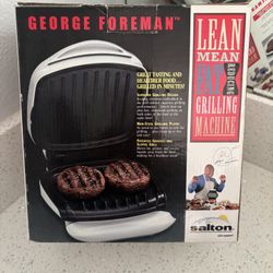 George Foreman Lean Mean Fat Reducing Grilling Machine White 
