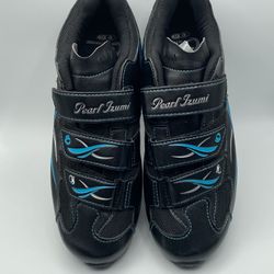 PEARL iZUMI - Women’s All Road II Bike Shoes - Black/Teal - Size EU42 US11