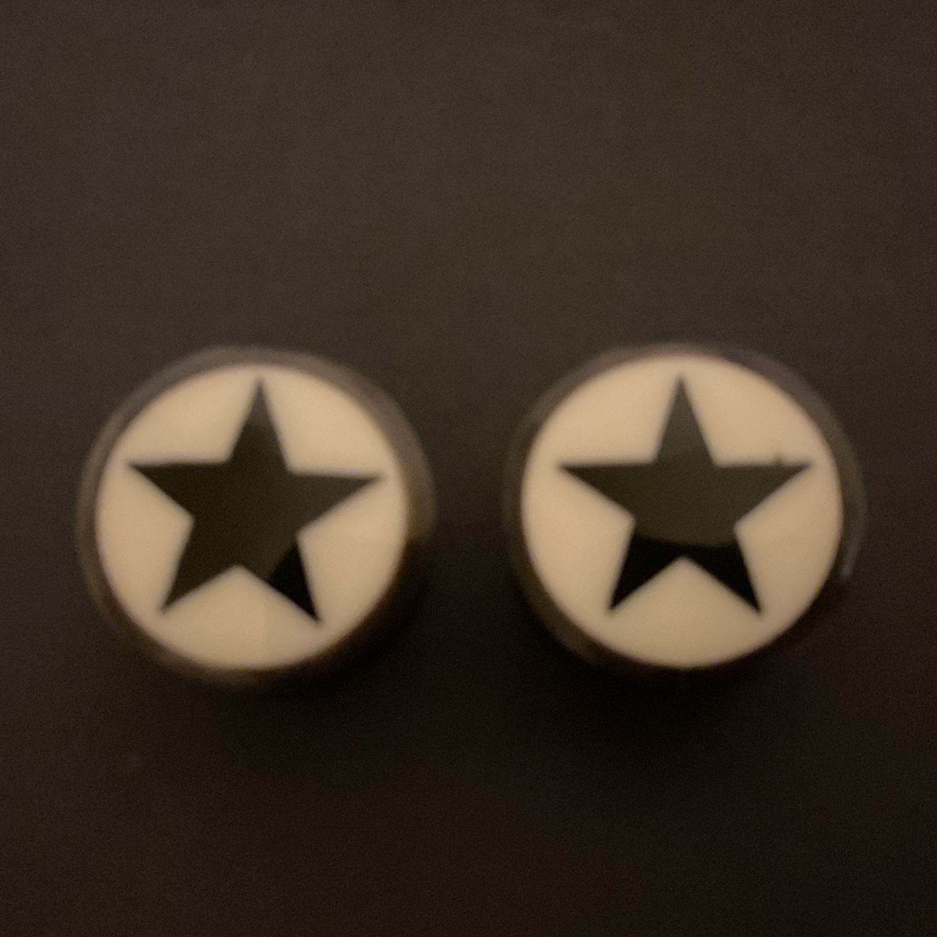 2 Pairs Of Star Head Ear Gauge ( Earrings) For 22mm-7/8” Earlobes..and Belly Jewelry