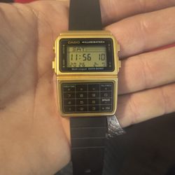 Vintage Casio Calculator Data Bank Watch