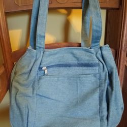 Denim Tablet Bag Opens Easily To Put Tablet In It