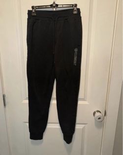 Element black fleece jogger sweatpants featuring an elastic drawstring waistband size medium