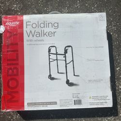 Foldable Walker With 5” Wheels