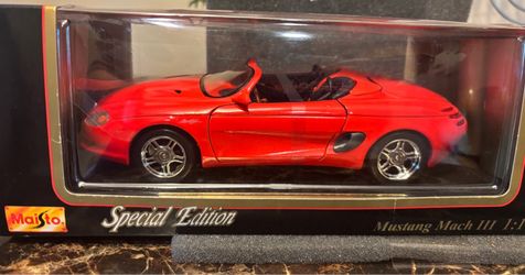 Vintage car model 1:18. Mustang Mach III