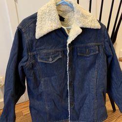 Vintage Roebuck Denim Sherpa Jacket