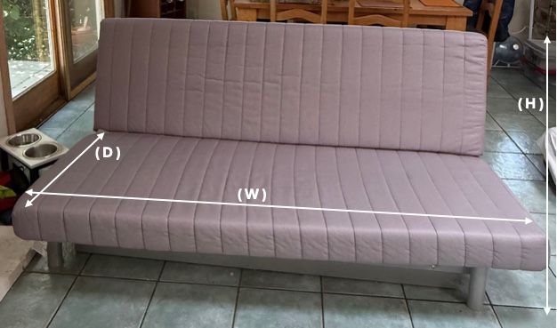IKEA Futon Bed With Storage Box