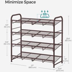 4 Tier Shoe Organizer