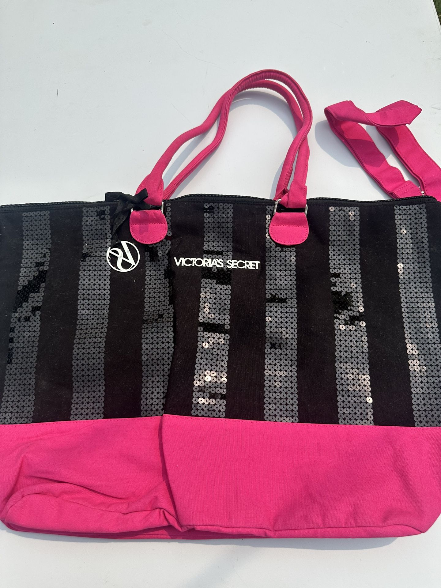 Victorias Secret Sequins 2Black Friday Weekender Duffle Bag Tote