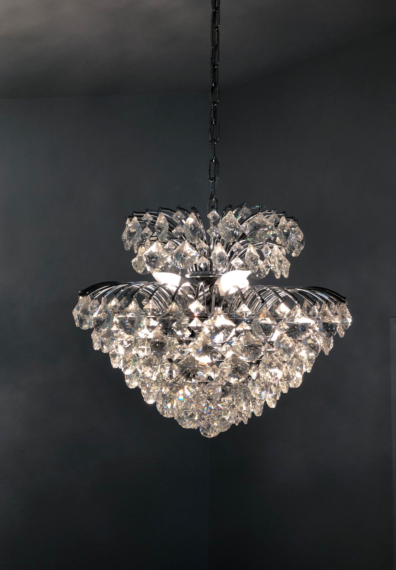 Chandelier, Clear Crystal