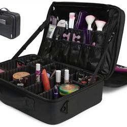 Makeup Bag Organizer Train Case