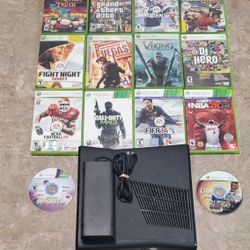 Xbox 360 S With 14 Games Model 1439