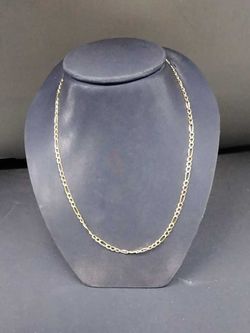 Figaro Chain - Yellow Gold 14k (.585) 4.7 grams 18 inch