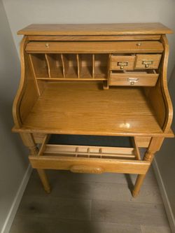 Roll top secretary desk
