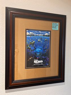 2003 Disney Pixar Nemo Wall Art with Glass