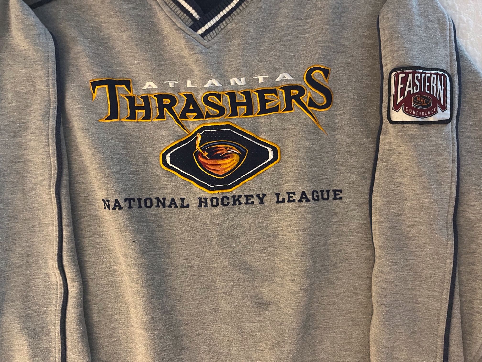 Vintage 90’s Lee Sport Atlanta Thrashers NHL Eastern Conference Sweatshirt Size XXL
