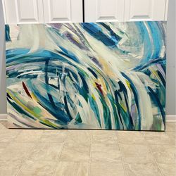 Beautiful large 60 by 40 inch wall art. (MUST SELL TODAY)