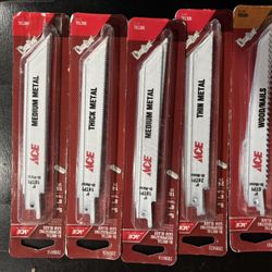 5 Packs Of Ace Sawzall Blades- 25 Total Blades 