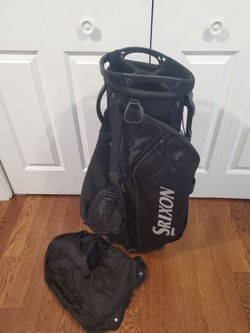 Srixon SRX Black stand Cart Golf Bag with rain cover Brand New strap harness lightweight