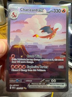 Pokemon 151 Charizard ex 199/165 SIR - Clean for sale or trade