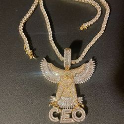 Fully Iced Out CEO Vulture Chain 
