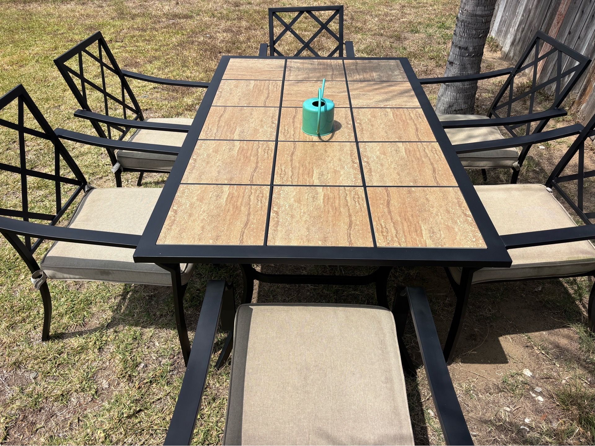 Patio table set