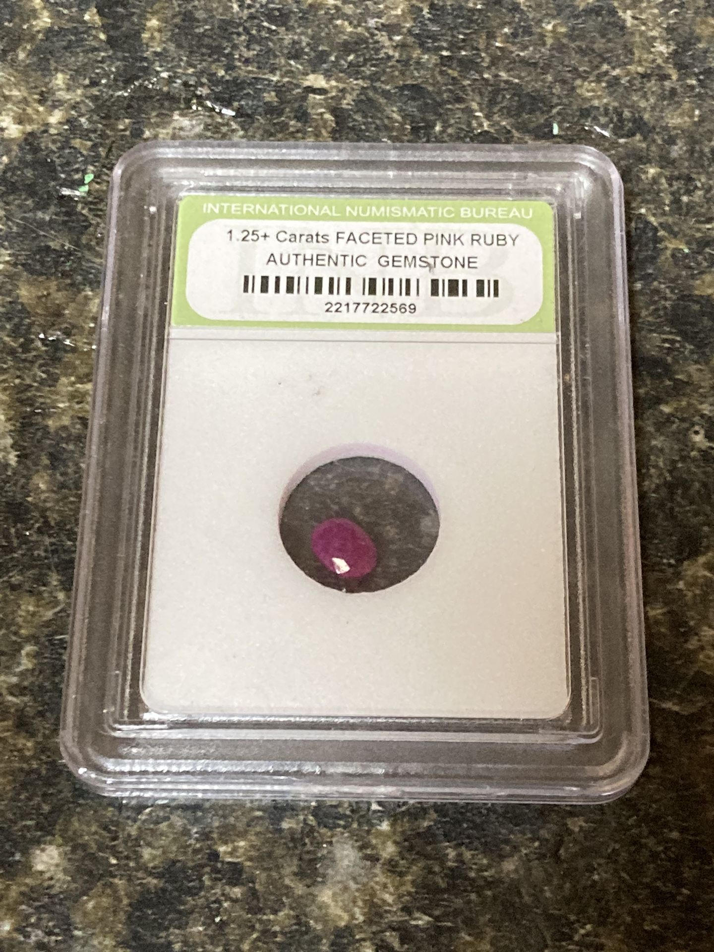 1.25+ Carats Faceted Pink Ruby Authentic Gemstone