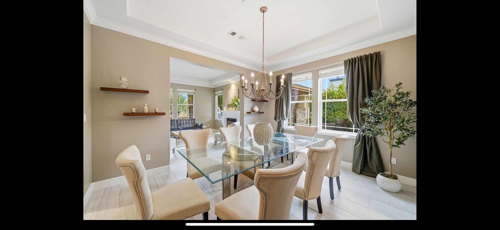 Glass Dinning Table and Chairs